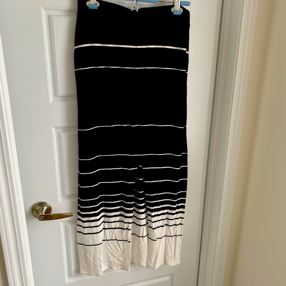 Black and White Maxi Skirt